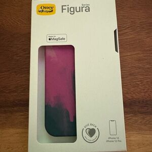 OtterBox Figura Series MagSafe Case for iPhone 12/12 Pro - Pink and Dark Blue
